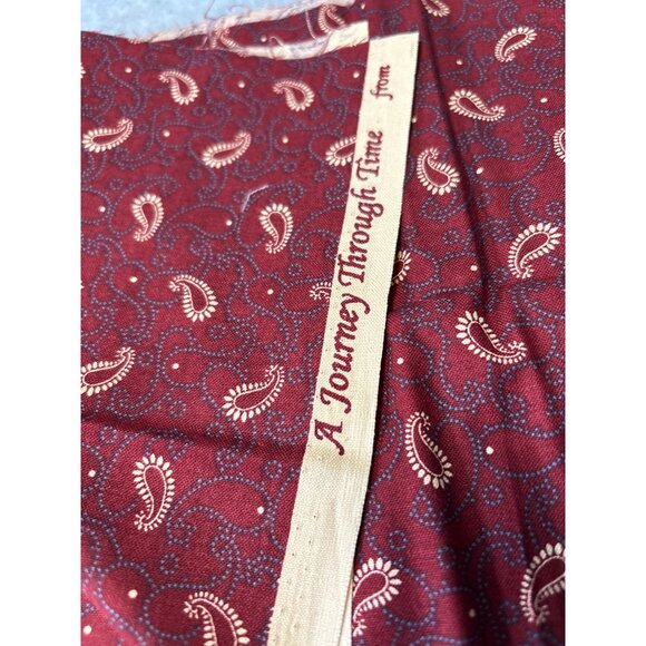 Marcus Fabrics Red Paisley Cotton Fat Quarter 18"x22" Quilting Sewing Craft - Picture 4 of 5